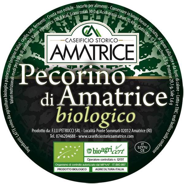 PECORINO di AMATRICE BIOLOGICO